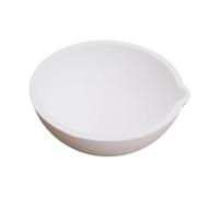 High Purity Quartz Melting Crucible for Jewelry Making - 500-1500g Semi-Circular Ceramic Crucible for Gold and Silver Casting and Refining(750ml)