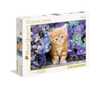 High Quality Collection, Gato jengibre en flores, Rompecabezas, Unisex, 500 pzs