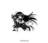 High School DxD Rias Notebook: 6x9 120 Pages, Ruled Notebook, Journal, Daily Diary, Organizer, Planner
