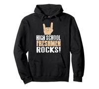 High School Freshmen Rocks! Cool Vintage Designs Presente Sudadera con Capucha