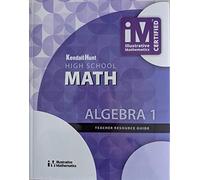 High School Math, Algebra 1 Teacher Resource Guide, c. 2019, 9781524991111, 1524991112