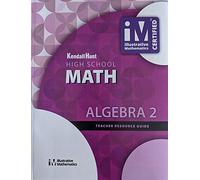 High School Math, Algebra 2 Teacher Resource Guide, c. 2019, 9781524991241, 1524991244