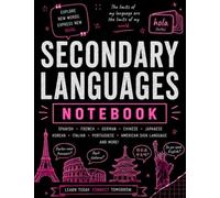 High School Secondary Languages Notebook: Wide Ruled Composition Book for French, Spanish, German, Japanese, Mandarin & Second Language Studies