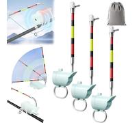 High Sensitivity Fishing Float Bite Alert for Rods, Smart LED Luminous Hook Alarm with LED Lights & Sound, All-Weather Anglers Waterproof Sea & Lake Gear, Clip-On Sound Bite Alert Bell (3pcs)