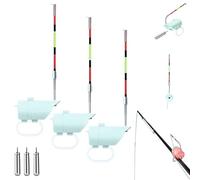 High Sensitivity Night Fishing Float Bite Alert for Rods,Portable Smart Luminous Hook Alarm with LED Lights & Sound,Fishing Float Buzzer Alarm,All-Weather Anglers Bite Indicator Equipment (3PCS)