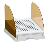 High-Sided Cat Litter Box - Large Non-Slip Waste Tray | Anti-Scatter High Wall Pet Toilet | Essential Indoor Litter Solution For Kittens Bunnies and Small Apartment Living