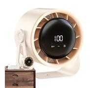 High Speed Clip On Fan - Clip On Stroller Fan, 100 Speeds Small Desk Fans 6-inch, Rechargeable Digital Display Small Turbine Air Blower For Bookshelf