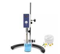High Speed Homogenizer, Lab Disperser Emulsifier, 20-1000ml, RPM Range 2000-20000 RPM, LCD Digital Display, Height Adjustable, for Chemistry, Biology, Research