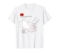 High-Speed Train Railway - Souvenir Route Map China Camiseta