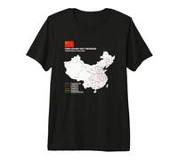 High-Speed Train Railway - Souvenir Route Map China Camiseta Premium