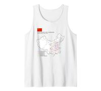 High-Speed Train Railway - Souvenir Route Map China Camiseta sin Mangas