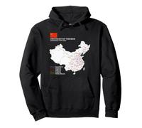 High-Speed Train Railway - Souvenir Route Map China Sudadera con Capucha