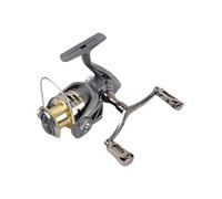 High Strength Fishing Reel with Double Handle, 5.2 to 1 Gear Ratio for Smooth Casting, Rust Resistant Rotary Catch Tool for Ice Lake River Inshore Trout Surf Fly Freshwater Use
