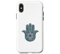 High Tech Hamsa Fatima - Colgante con diseño de estrella de David Carcasa para iPhone X/XS