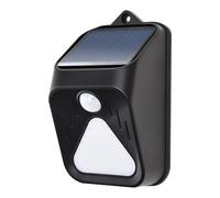 High-Tech Place - Alarma solar antirrobo, luz remota, alarma de inducción del cuerpo humano (Negro)