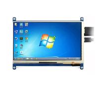 High-Tech Place WAVESHARE pantalla LCD HDMI 7 pulgadas (C) 1024x600 pantalla táctil para Raspberry Pi con estuche bicolor