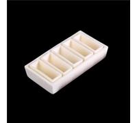 High-Temperature Alumina Crucible Set - 50-100mm Laboratory Analysis Moulds for Melting Metals, Ceramics, and Glass(90x65x30mmx11)