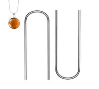High Temperature Jump Rings - Easy To Carry High Temp Wire For Kiln Set Of 100, Multipurpose Hanger U Hooks | For DIY Pendant Jewelry Ceramic Ornaments Making