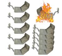High Temperature Welding Blanket Set, 10 Piece Fireproof Thermal Insulation Pads, Heavy Duty Heat Resistant Barrier for Welding, Brazing, Plumbing, Stove, Grill, Firepit Protection