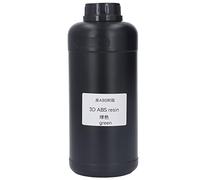 High Toughness 3D Printer Material 1000ml | Low Shrinkage & Fast Curing Photopolymer for Large Creations | Curing Material for LCD/DLP/SLA Printers | 28Mpa Tensile Strength, (Green)