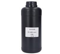 High Toughness 3D Printer Material 1000ml | Low Shrinkage & Fast Curing Photopolymer for Large Creations | Curing Material for LCD/DLP/SLA Printers | 28Mpa Tensile Strength, (White)