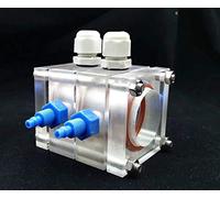 High Transparency Acrylic Fuel Cell Box for Zinc-Aluminum-Air | CNC Machined Electrolytic Cell Reactor(Add connector 28ML)
