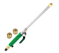 High Velocity Pressure Hose Nozzle - Portable Fast Cleaning Sprayer Head, Adjustable Flow Washer Wand, Leak Proof Deck Driveway Cleaner, Heavy Duty Garden Water Tool, Ergonomic Patio Attachment | For