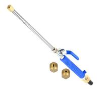 High Velocity Pressure Hose Nozzle - Portable Fast Cleaning Sprayer Head, Adjustable Flow Washer Wand, Leak Proof Deck Driveway Cleaner, Heavy Duty Garden Water Tool, Ergonomic Patio Attachment | For