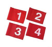 High-Vis Nylon Golf Flag 23cm Wind Direction Indicator | High-density nylon, tear-resistant, anti-fading, para easy clean, 4-piece set for long-term use