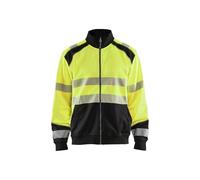 High Vis - Sudadera con cremallera (talla S), color amarillo y negro
