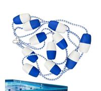 High Visibility Floating Rope, Swimming Lane Floats Racing Line, Authentic Pool Divider Rope for Training Practice Competitions, Home Public Indoor Swimming Racing 5.12x2.76in