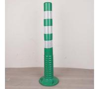 High Visibility Parking Bollard, 45/75 Cm, Reflective Driveway Post, Durable Plastic Security Barrier, Fixed Parking Stanchion With Screw, Blue Traffic Column For Entranc-Grün-Tall 75cm/29.5in