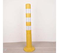 High Visibility PU Elastic Column Barricade - Flexible Plastic Security Posts for Driveways and Parking Areas(Yellow,Tall/29.5in)