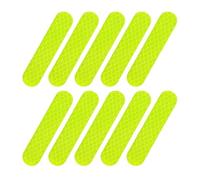 High-Visibility Safety Sticker - Waterproof Adhesive Reflective Decals, 10-Pack Warning Signs for Cars, Bicycles, Scooters, Helmets, Outdoor Equipment | Night Cycling, Driving Caution, Road Precaution