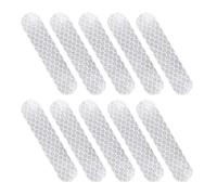 High-Visibility Safety Sticker - Waterproof Adhesive Reflective Decals, 10-Pack Warning Signs for Cars, Bicycles, Scooters, Helmets, Outdoor Equipment | Night Cycling, Driving Caution, Road Precaution