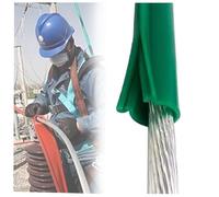 High Volta Cable Protect Sile Ilat Cover para electricistas Cuit Repair Sve (verde ID 32 mm) resistente al calor flexible
