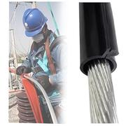 High Volta Cable Protect Sve Sile Cuit - Cubierta de reparación para electricistas (identificación negra de 50 mm/2 pulgadas), resistente al calor, fácil de instalar