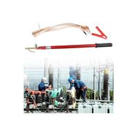 High-Voltage Discharge Tool, 10kv 35kv 110lv 220kv Dual-use Voltage Resistance Discharge Rod, Portable Grounding Pole with Bag(200cm/6.56ft-110KV)