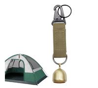 High Volume Bear Safety Bell - Hiking Camping Accessory | Weather Resistant Metal Construction with Loud Clear Tone, Easy Clip On Design, Ideal for Backpacks, Hiking Poles, and Outdoor Adventures