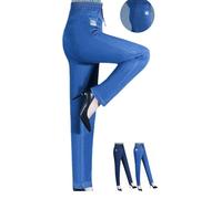 High Waist Ultra-Stretch Mom Jeans, Elastic Waist Jeans for Women, Stretch Jeans for Women (Blue,3XL)