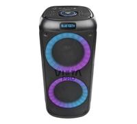 High-Watts Party 2 De Vieta Pro: experimente el Mejor Sonido Bluetooth con True Wireless, 100 W, Reproductor USB, LED RGB, Entrada de micrófono, Entrada Auxiliar, batería de Respaldo de 9 Horas