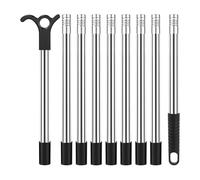 High Window Opener Tool - Stainless Steel Telescoping Extension Rod Pole