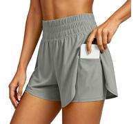High Witn Waist Yoga Shorts For Slimming Running Gym Shorts with Built In Layered Design For Exercise and Training (GY1, XS) #311
