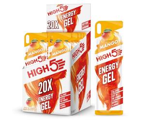 HIGH5 Gel energético de liberación rápida Energy On The Go de jugo de fruta natural (mango, 20 x 40 g)