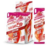 High5 High5 Gel Energético Con Cafeína De Aporte De Energía Rápido Para Llevar A Base De Zumo De Fruta Natural - Frambuesa - 20 Bolsitas Energéticas De 40 Gramos 880 g - Pack de 20