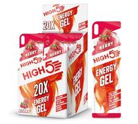 High5 High5 Gel Energético De Aporte De Energía Rápido Para Llevar A Base De Zumo De Fruta Natural - Arándanos - 20 Bolsitas Energéticas De 40 Gramos 880 g