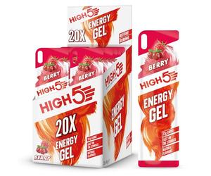 High5 High5 Gel Energético De Aporte De Energía Rápido Para Llevar A Base De Zumo De Fruta Natural - Arándanos - 20 Bolsitas Energéticas De 40 Gramos 880 g