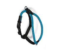 High5Dogs, Arnés Ergonómico para Perro, Ajustable de 51 a 61 cm, de Materiales duraderos, Seguridad Reforzada, diseño Moderno, Color Azul, Talla S-M, Modelo Leisure Rope