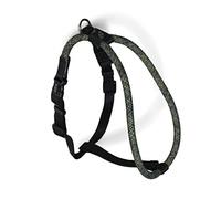 High5Dogs, Arnés Ergonómico para Perros, Ajustable de 60 a 76 cm, Tirantes Acolchados, Diseño Moderno, Color Negro, Talla M, Modelo Leisure Rope