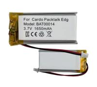 HIGHAKKU Batería de repuesto BAT00014 1650 mAh compatible con Car-do Packtalk Edge, Packtalk Custom, Packtalk Neo, Packtalk Edgephones, Packtalk Pro, sistema de comunicación Packtalk Pro, baterías